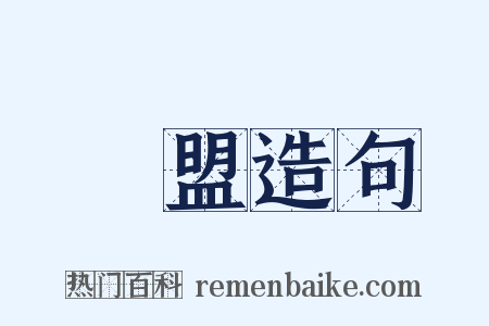 聯盟造句是什么意思的图片